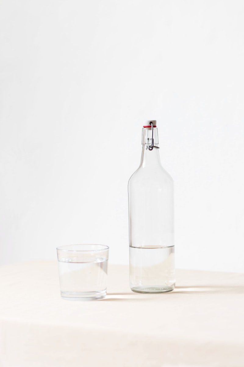 Water being poured into glass